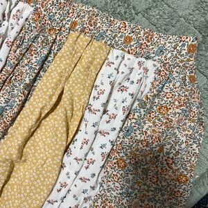 American Eagle Outfitters Floral Skirt with Orange and Blue Accents